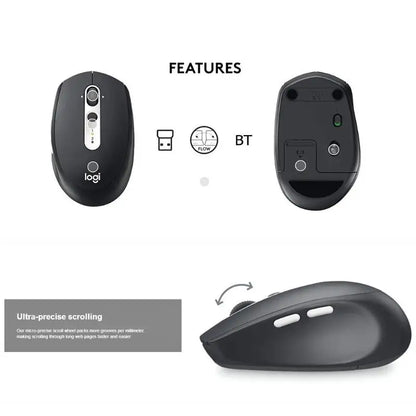 Wireless Mute Bluetooth Mouse Multi-Device Optical Silent Mouse