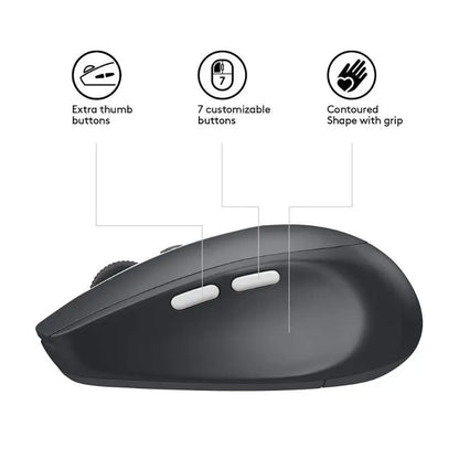 Wireless Mute Bluetooth Mouse Multi-Device Optical Silent Mouse