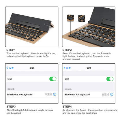 Multi-purpose Bluetooth-compatible Folding Wireless Keyboard