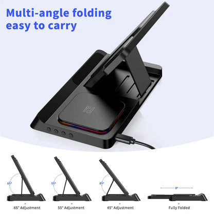 2024 Newest Wireless Charger 4 In 1 Folding TWS Charging Stand