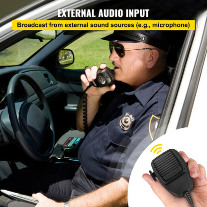 Police Sirens 200W Car Warning Alarm Handhold Microphone