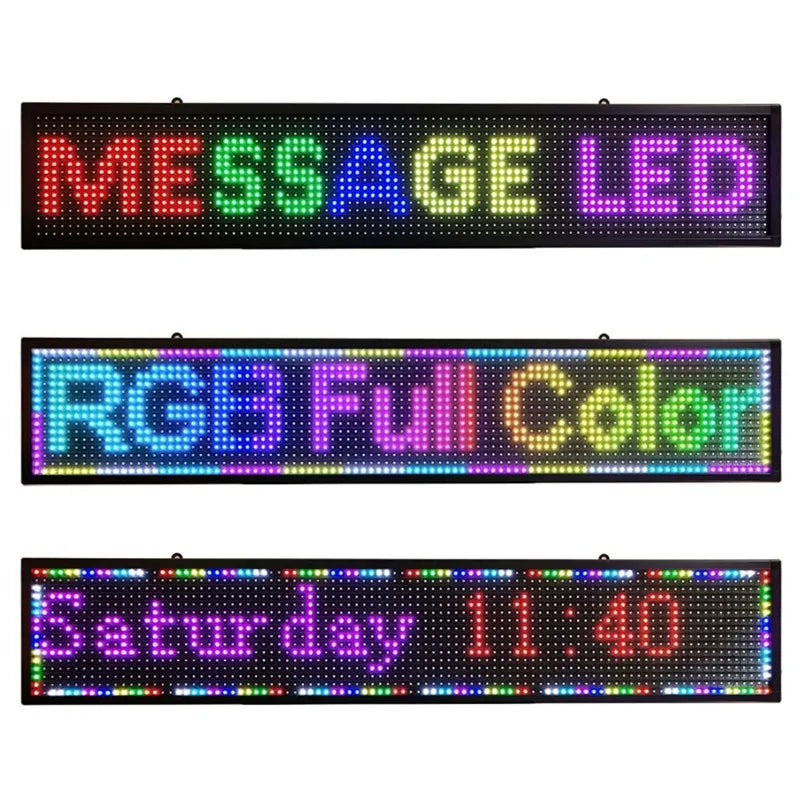 Full-Color P10 LED Sign Programmable WiFi Rolling Information