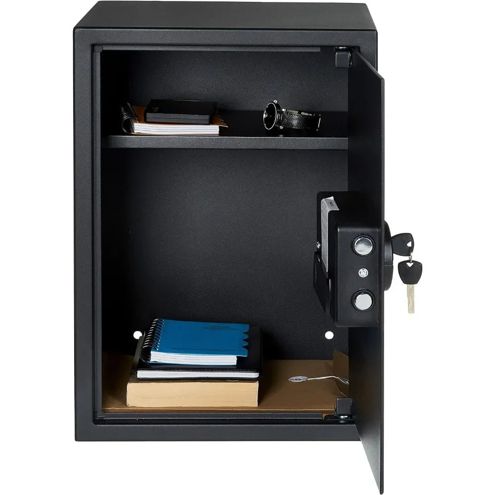 Home safety electronic filing cabinet with programmable, secure files,