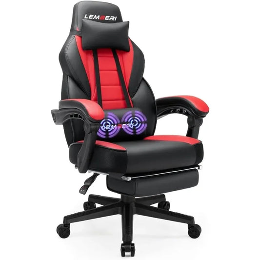 Video Game Chairs with footrest,