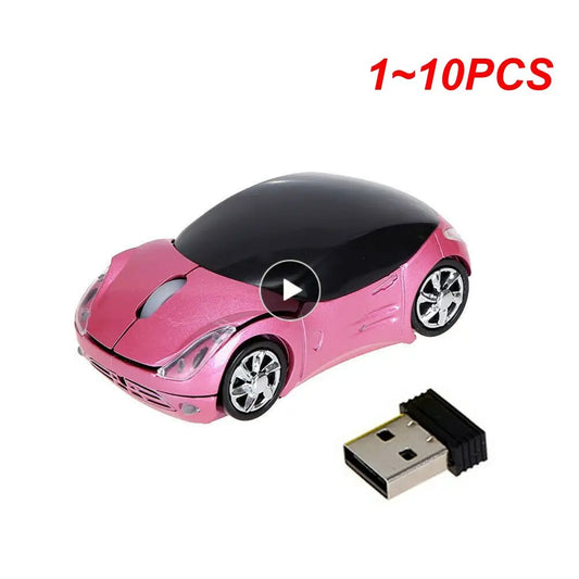 Wireless Sports Car Mouse Ergonomic USB Mouse Optical Mice