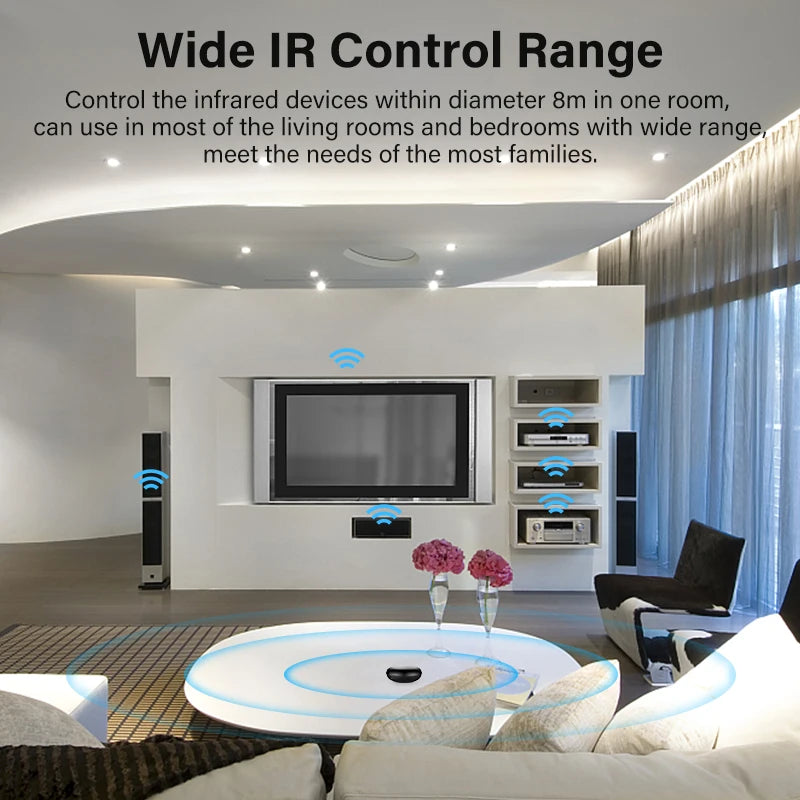 Smart Wireless WiFi-IR Remote Controller Tuya/Smart Life APP WiFi Infrared Remote Controller Air Conditioner TV