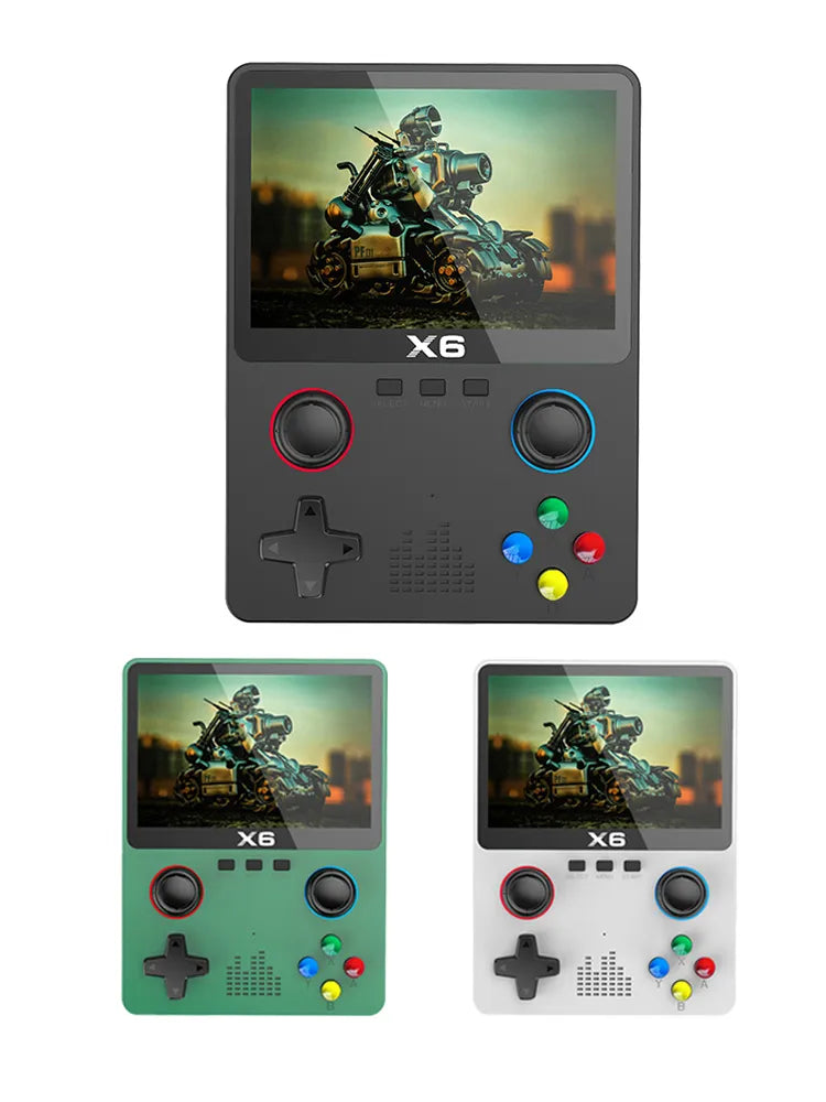 New X6 3.5Inch IPS Screen Handheld Game Player