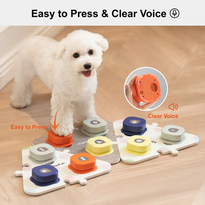 Pet Communication Button With Stickers Dog Cat Recording Device