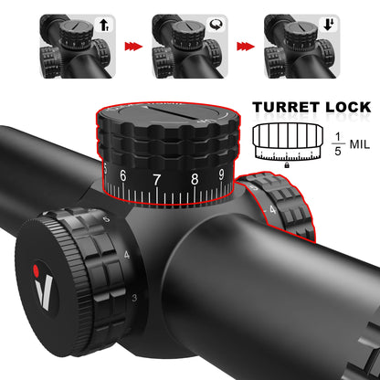Riflescope With Red&Green Illumination System Wide Field of View