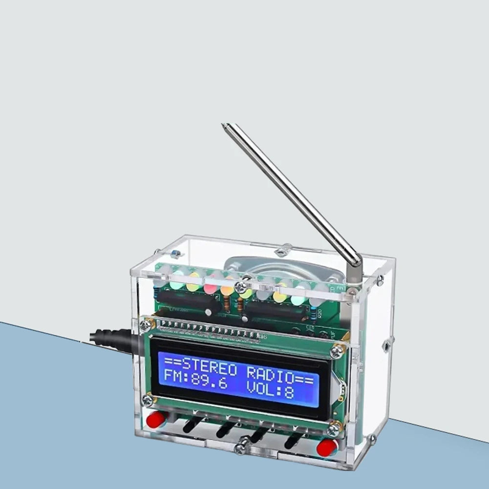 FM Radio Electronic Kit Adjustable Frequency 87-108MHZ