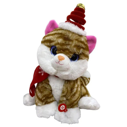 Electronic Plush Toy Walking Dog Cat Sound Toy