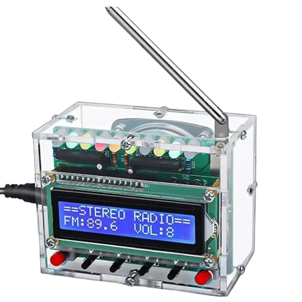 FM Radio Electronic Kit Adjustable Frequency 87-108MHZ