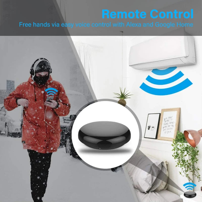 Smart Wireless WiFi-IR Remote Controller Tuya/Smart Life APP WiFi Infrared Remote Controller Air Conditioner TV