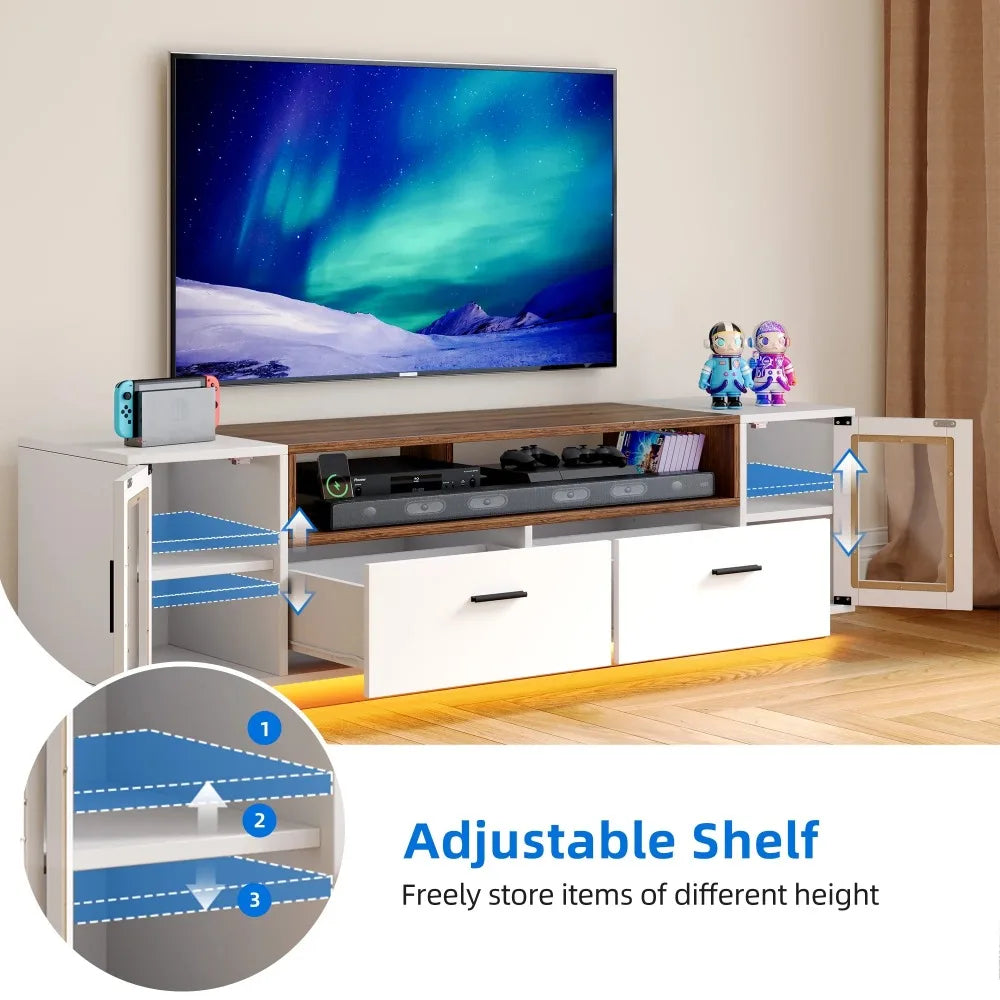 LED TV Stand for TV Up to 75" Entertainment Center