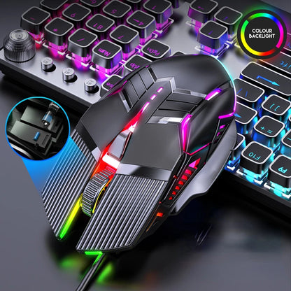 USB Mouse Gaming Button LED