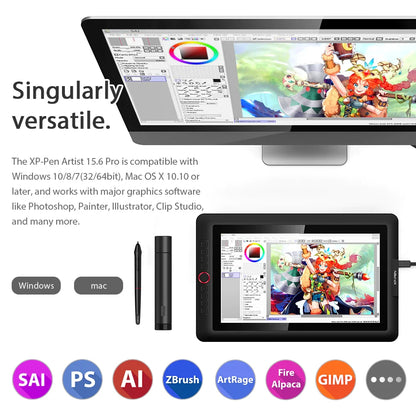 Pro Drawing Tablet Graphic Monitor Digital Animation Display